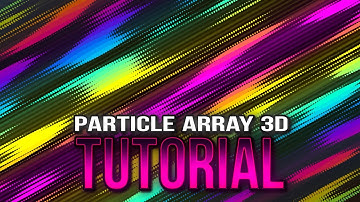 Particle Array 3D RGB Create BackGround in AE #130