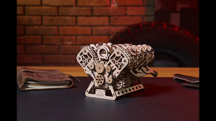 Made for skilled builders who love a challenge! - UGears V8 Engine Wooden Model Kit