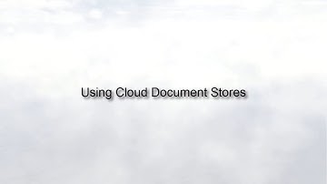 Using Cloud Document Stores with Oracle Social Network (Release 10)