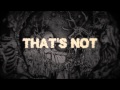 THE OSIRIS CLUB - That's not like you (Official Lyric Video)