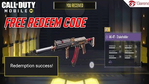 How To Redeem AK-47 - Stakeholder For Free? COD MOBILE - Garena