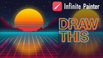 Tron Sunset - Infinite Painter Tutorial #20