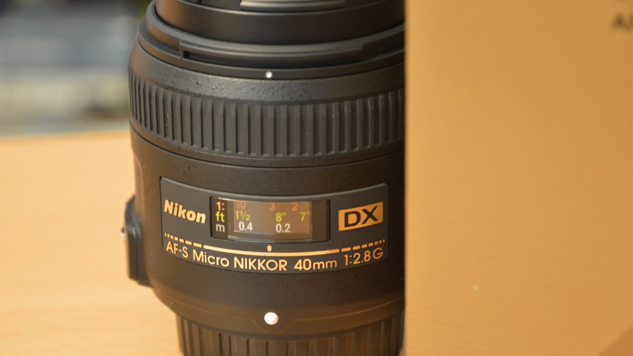 Nikon 40mm f/2.8G AF-S DX Micro-Nikkor unboxing - YouTube