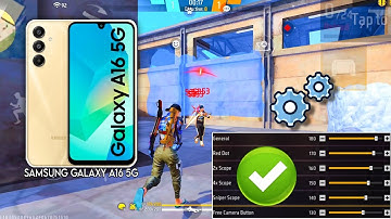 Samsung Galaxy A16 5G free fire sensitivity setting ⚙️ Samsung Galaxy A16 free fire headshot setting