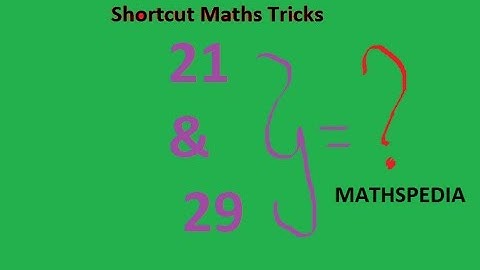 Square Numbers Between 21 & 29 | Shortcut Maths Tricks