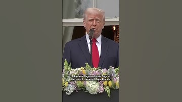 Thumbnail of Trump orders US flags at half mast in remembrance of Pope Francis
