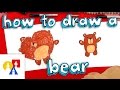 How To Draw A Cartoon Bear For Young Artists