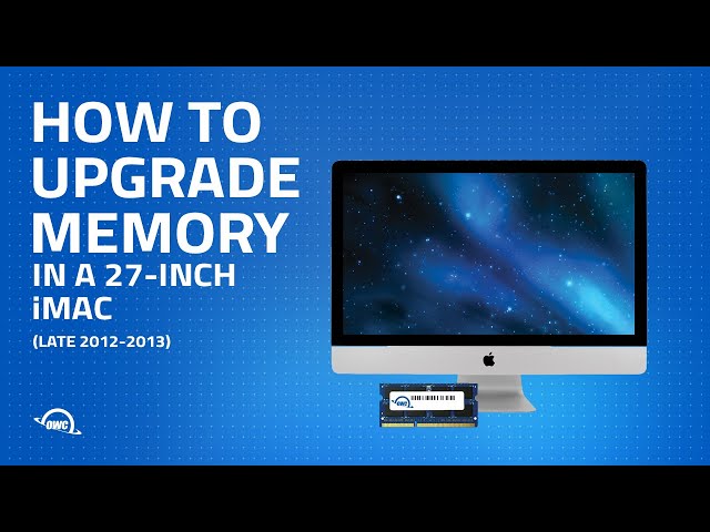 frø vinden er stærk højttaler How to Upgrade Memory in a 27-inch iMac (Late 2012-2013) iMac13,2 and  iMac14,2 - YouTube