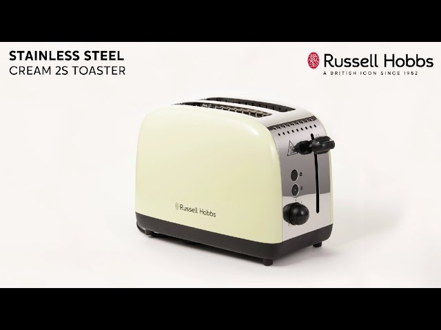 Stainless Steel Cream 2 Slice Toaster - 26551