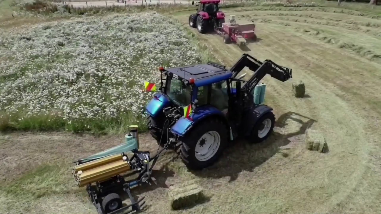 Raking And Baling Hay 2019 - YouTube