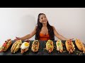 8 foot big dog challenge  dinos famous hotdog challenge  leahshutkever