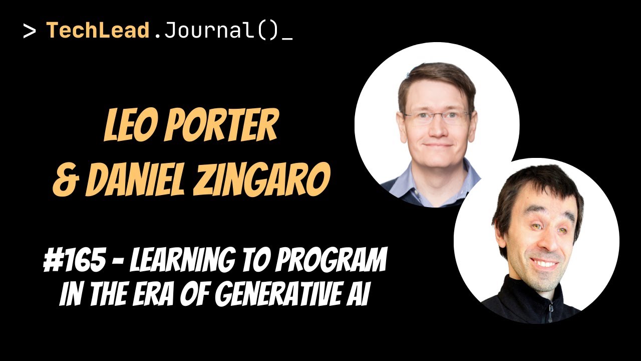 #165 - Learning to Program in the Era of Generative AI - Leo Porter ...