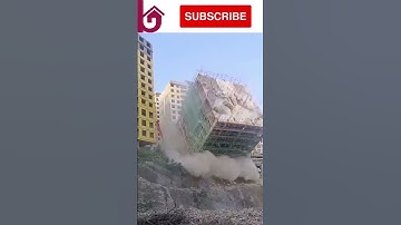 Building Demolition with Excavator #excavator #explore #respect #shorts #demolition #amazing #asmr