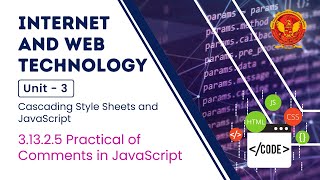 3.13.2.5 Practical of Comments in JavaScript | CS504(A) |