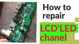 How To Repair LCD LED Channel problem No Signal Solution