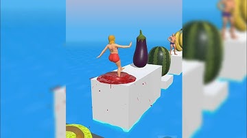 PART-2 Squeezy Girl Very Satisfying And Relaxing ASMR Slicing Game #fun #imkminigames