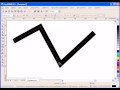 Ломанная линия в Corel Draw