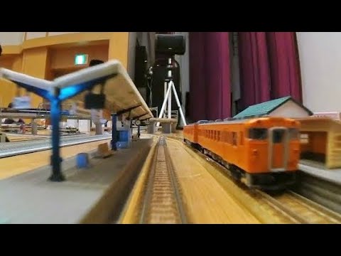 【Nゲージ】鉄道模型 カメラカー積載車 Nゲージ前面展望（ぐりぷらひろばinなかやま温泉レイアウト ローカル&三セク線 左回り）【車載カメラ】
