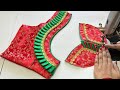 Simple And Easy Blouse Neck Design | Blouse Designs | Cutting And Stitching Back Neck Blouse Design