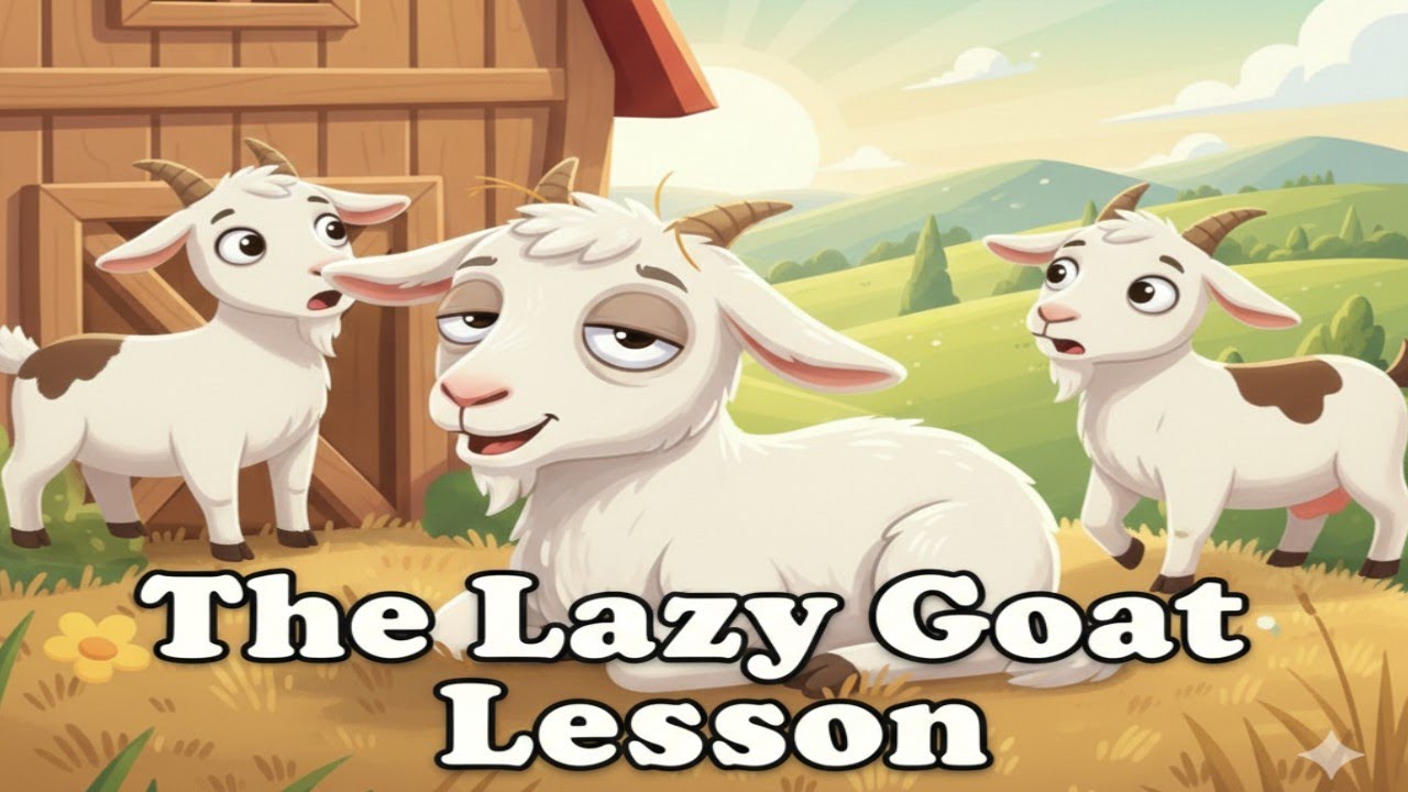 The Lazy Goat Who Learned a Lesson | Motivational Animal Story