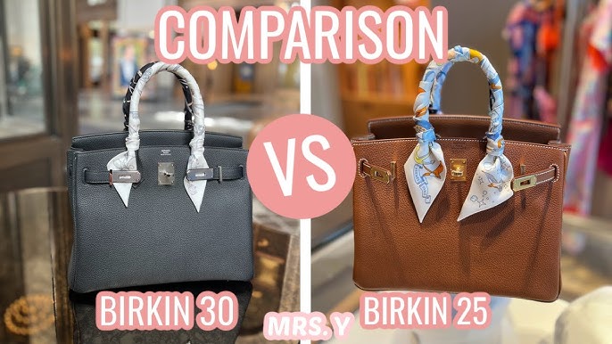 Birkin 25 vs. Birkin 30 Size Comparison - Does Size Really Matter?