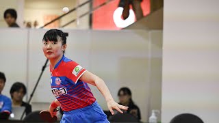 アドリアーナ ディアス vs 張本美和 TBESTGAME 京都カグヤライズvs 木下アビエル神奈川 ノジマTリーグ 2023-2024 2023年8月19日 イオンレイクタウン 【卓球Tリーグ公式】