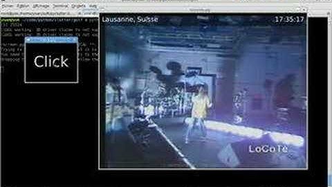 pyclutter, Video and named pipes
