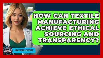 How Can Textile Manufacturing Achieve Ethical Sourcing And Transparency? - How It Comes Together