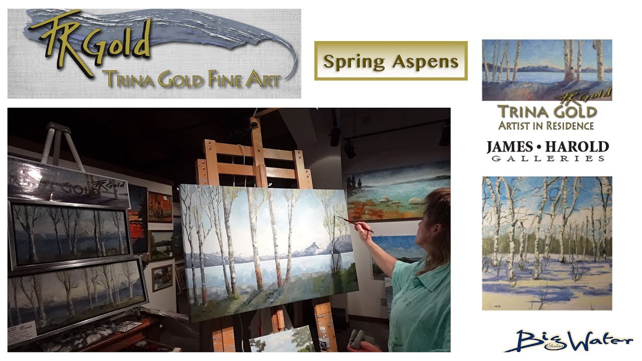 Trina Gold - Spring Aspens - SOLD