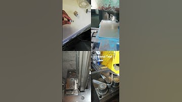 SIDE BENDS CUTTING BEFORE USING HYDRAULIC PRESSING MACHINE WITH A 40MM BEND FORMER IN TESTING LABS