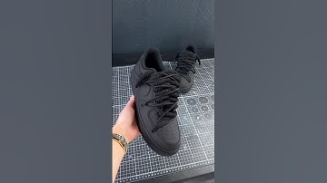 Custom BLACK MATTE 2.0 Nike Air Force 1 🤯👟 #shorts