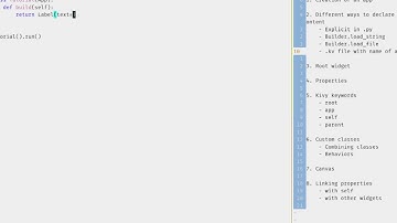 kivy tutorial series - Creating an app and declaring its content