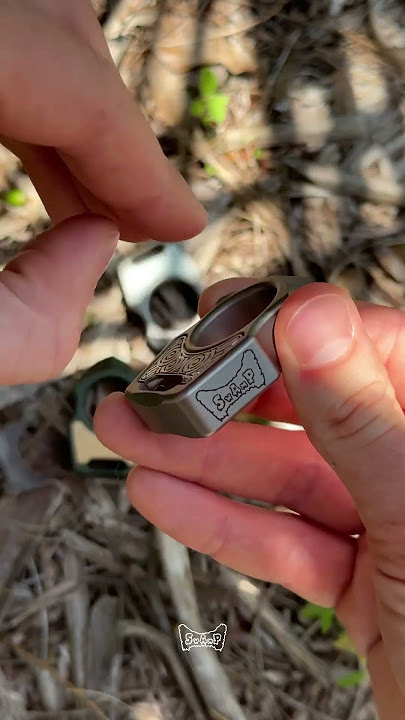 SINGLE FINGER BRASS KNUCKLES SWAMPY SHARK TI SANDBLASTED #edc #knucks #dailycarry #edclife #edccarry