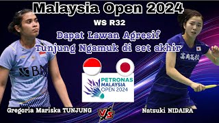 Ngamuk di Akhir Set - Gregoria Mariska TUNJUNG (INA) vs Natsuki NIDAIRA (JPN) | Malaysia Open 2024