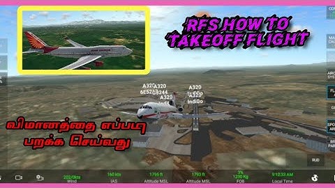 how to take off rfs real flight simulator in tamil