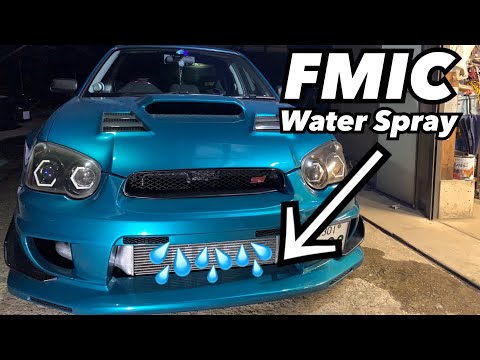 DIY Front Mount Intercooler Water Spray install [Subaru WRX STi]