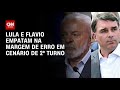 Lula e Flávio empatam tecnicamente em cenário de 2º turno, diz pesquisa | LIVE CNN