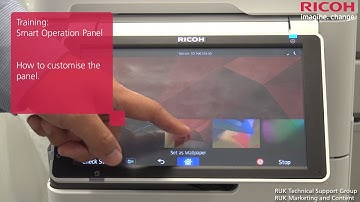Training | How to customise the Smart Operation Panel on your printer