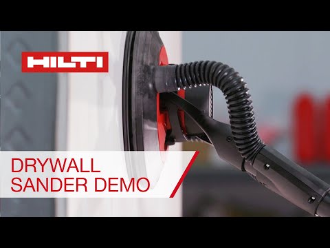 Demo of Hilti DWS 225 Long-neck orbital drywall sander