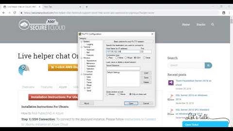 Secured Live helper Chat on centos - Deploy on Azure , AWS and Google Cloud Platform.
