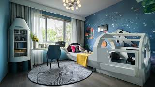 Modern Home Tour: Game Room, Space-Themed Kids’ Room, & Luxe Interiors screenshot 5