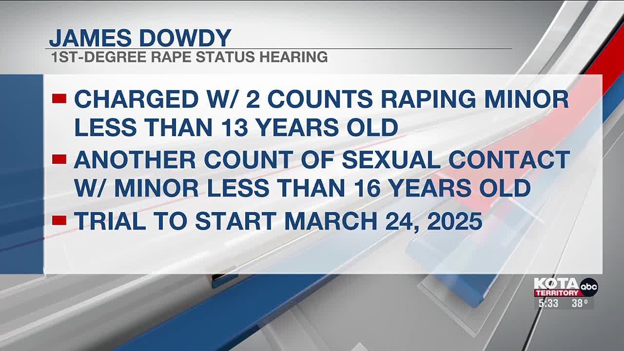 Man charged with first-degree rape of a minor requests dismissal of case