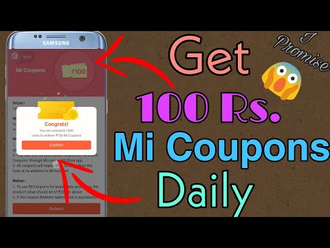 How To Earn ₹100 Mi Coupon codes Per Day by Mi Coins || Redeem Daily 100 Rs. Coupons by Mi Coins