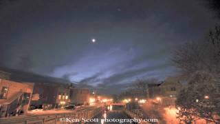 20110308 - ISS  and Discovery Flyby over Traverse City, Michigan