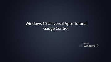Windows 10 Universal Apps - Gauge Control