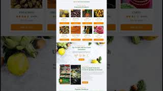Grocery Store Website Template 🛒 | Scroll Demo