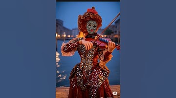 Venetian Carnival Violin – A Magical Serenade by the Canal 🎻✨ #openai #relaxingvideo #animation