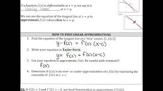 2-4 NOTES Linearization