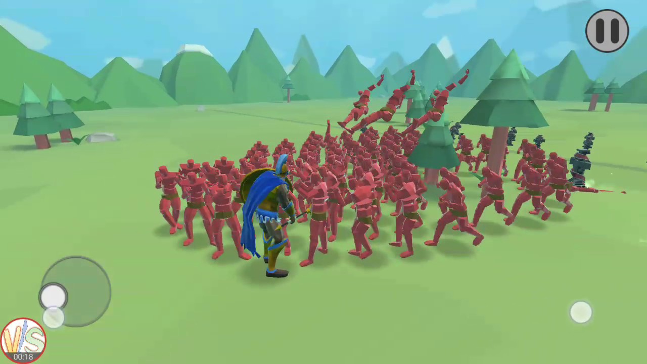 1 Spartan VS 100 Man - Epic Battle Simulator 2 - Custom Battle - YouTube