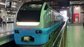 E653系カツK71(元ニイU102)編成 AT出場回送 到着シーン@上野